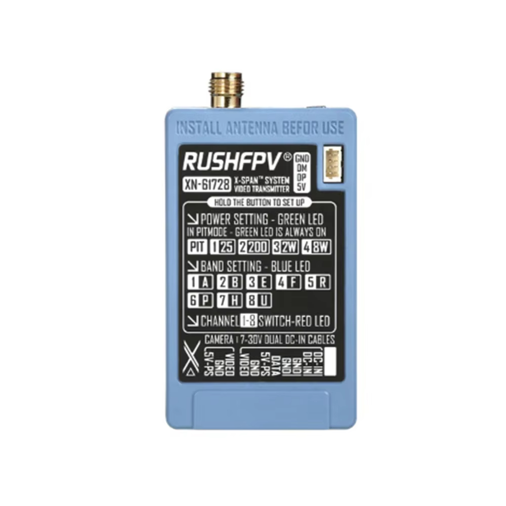 RUSHFPV 6.1‑7.2G 8W X61728 VTX - Drone Rc1 评论和价格