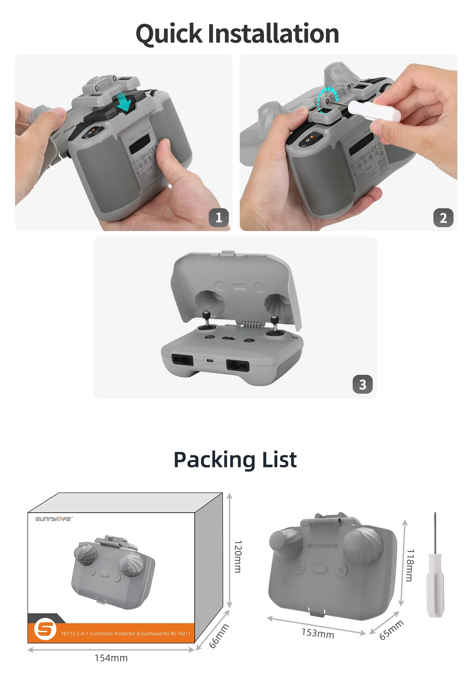 2 in 1 Controller Protector Su - Drone Rc N2 评论和价格