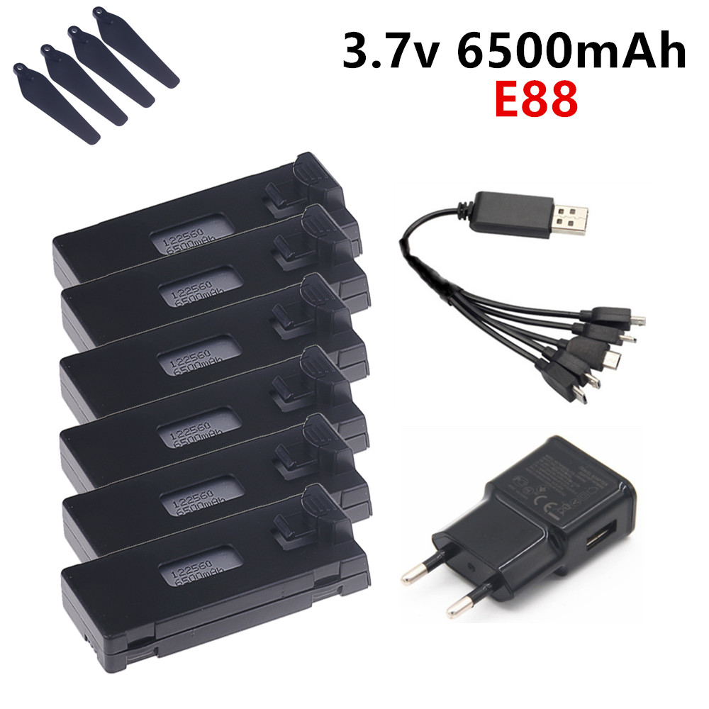 3.7V 6500mAh Lipo Battery For  - Drone Rc E99 K3 评论和价格