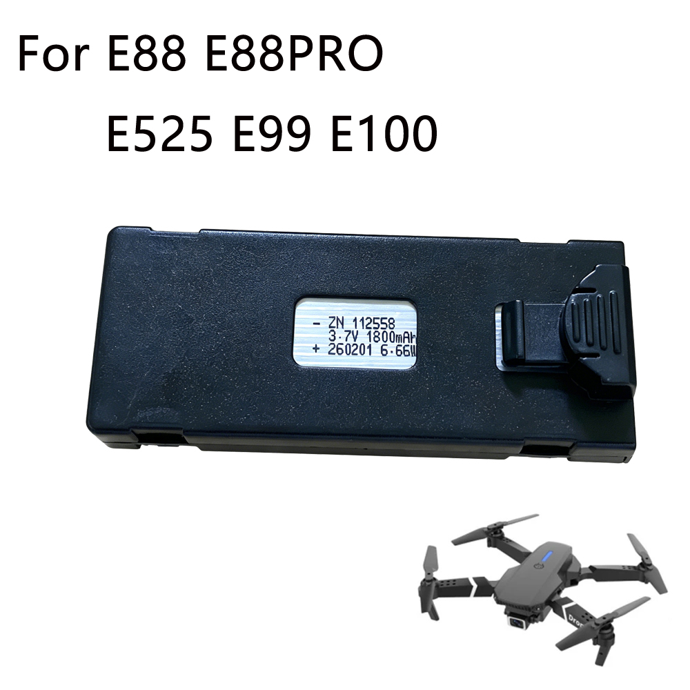 E88 Drone Battery 3.7V 1800mAh - Drone Rc E99 K3 评论和价格