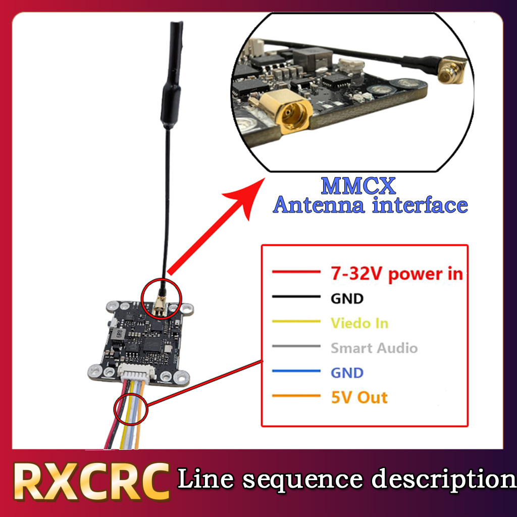 RXCRC 5.8G Module 48CH 1.6W VT - Drone Rc1 评论和价格