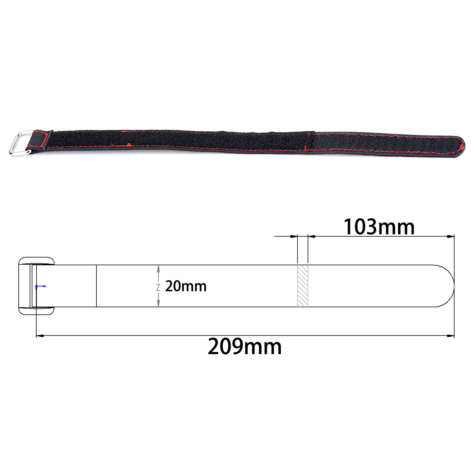 TCRC 2PCS 20x300MM Kevlar Stit - Drone Rc Lanyard 评论和价格