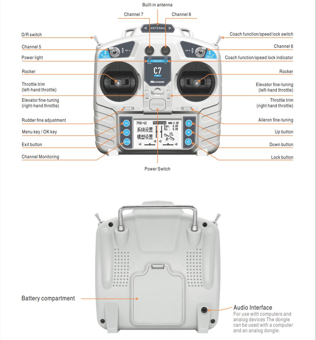 MicroZone MC7 Controller C7 MI - Drone Rc Mini 评论和价格