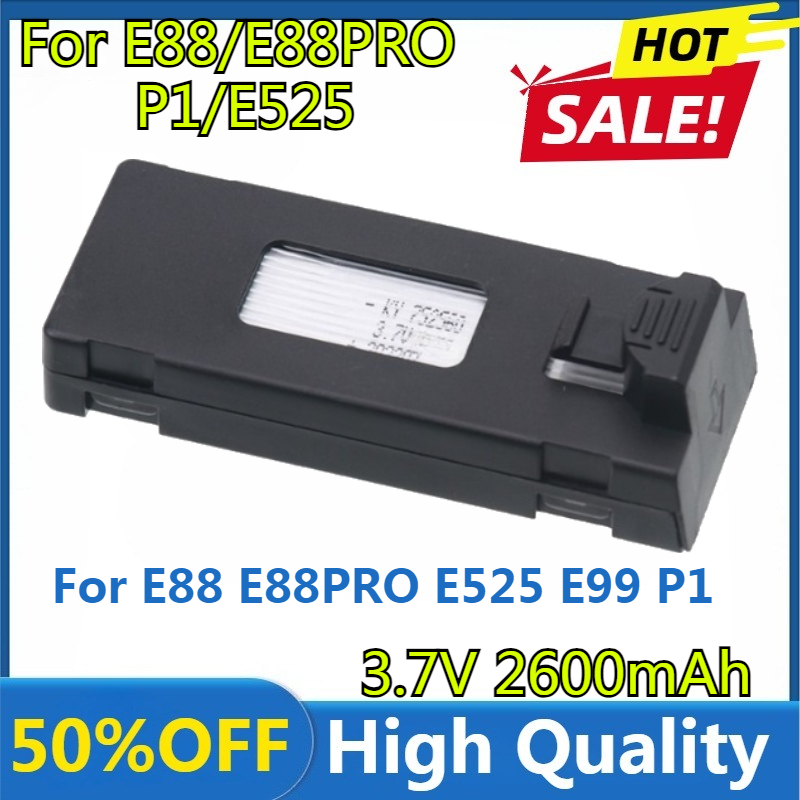 E88 Battery 3.7V 2600mAh Lipo  - Drone Rc E99 K3 评论和价格
