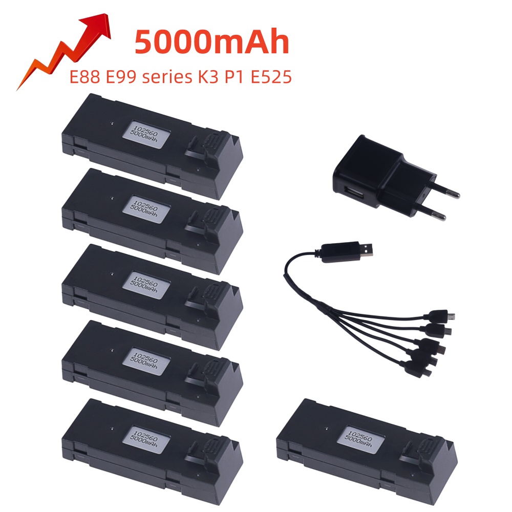 3.7V 5000Mah RC Drone Battery  - Drone Rc E99 K3 评论和价格