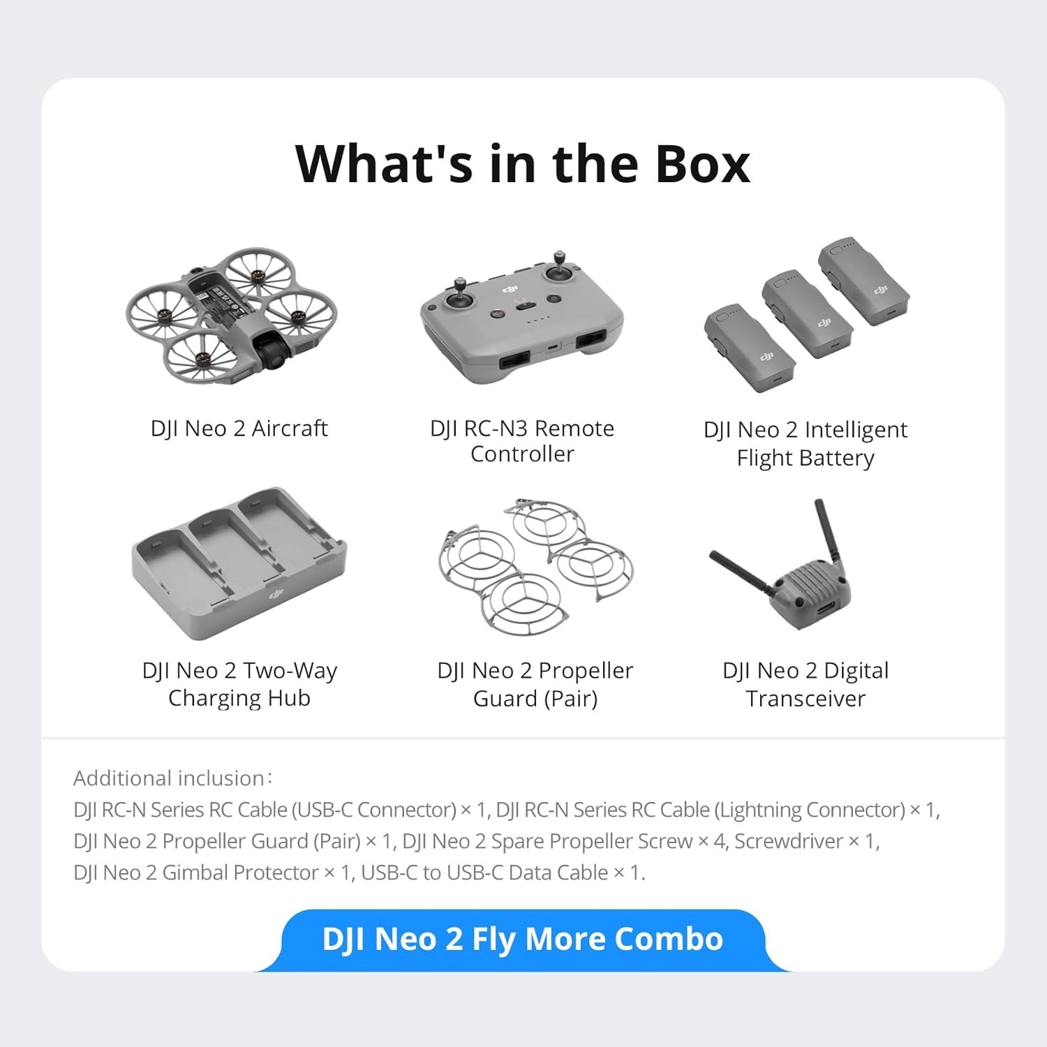 DJI Neo 2 Fly More Combo Drone - Drone Rc N3 3 Batteries 评论和价格