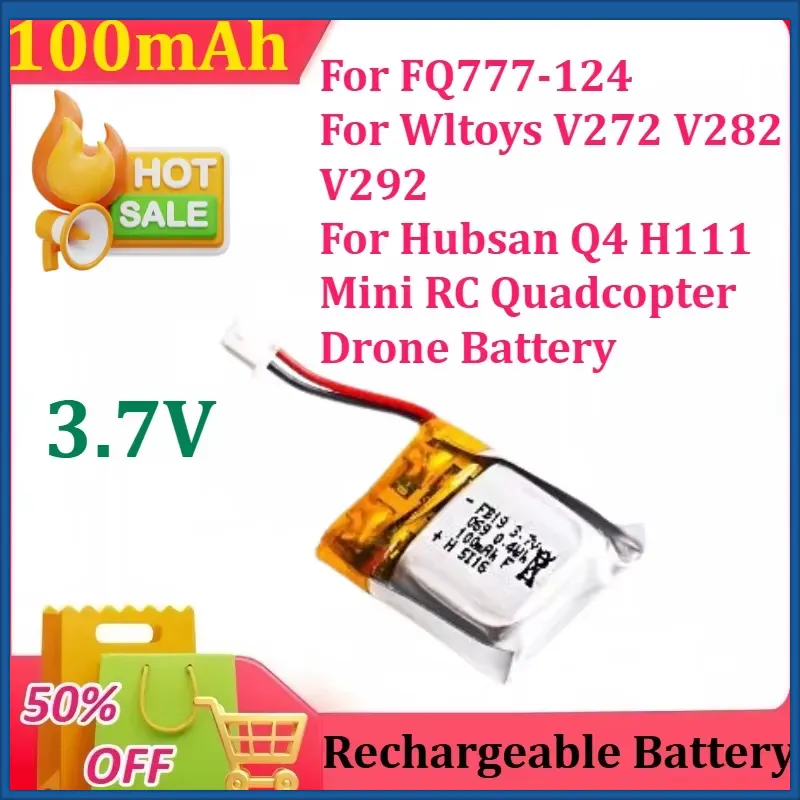 3.7V 100mAh Lipo Battery for F - Drone Fq777 Rc Quadcopter 评论和价格